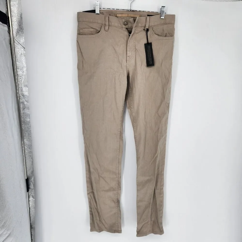 Banana Republic Men's 31X32 Linen Blend Slim Khaki Traveler Pants NWT $130